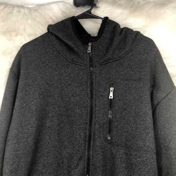 Men’s Blu Rock New York, Fleece Lined, Full Zip Hoodie Jacket with 3 Zip Pockets - Picture 3 of 8